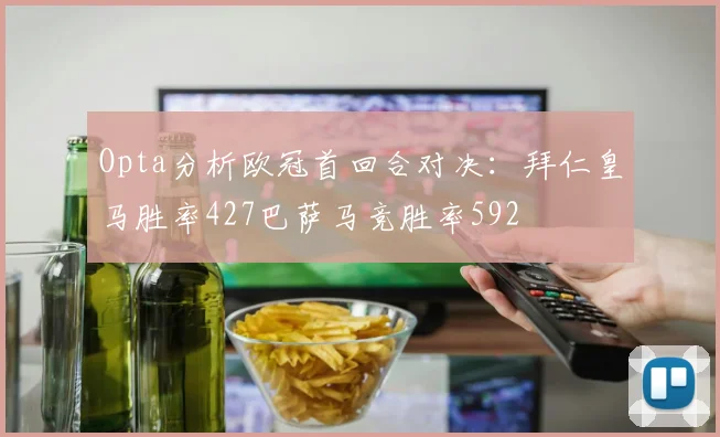 Opta分析欧冠首回合对决：拜仁皇马胜率427巴萨马竞胜率592